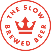 Icon with tagline: the slow brewed beer